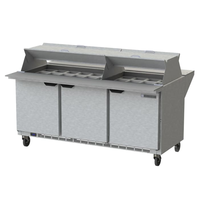 Beverage Air SPE72HC-30M-DS 72" Sandwich/Salad Prep Table w/ Refrigerated Base, 115v