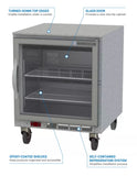 Beverage Air UCF27AHC-25 27" W Undercounter Freezer w/ (1) Section & (1) Door, 115v