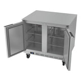 Beverage Air UCF36AHC 36" W Undercounter Freezer w/ (2) Section & (2) Door, 115v
