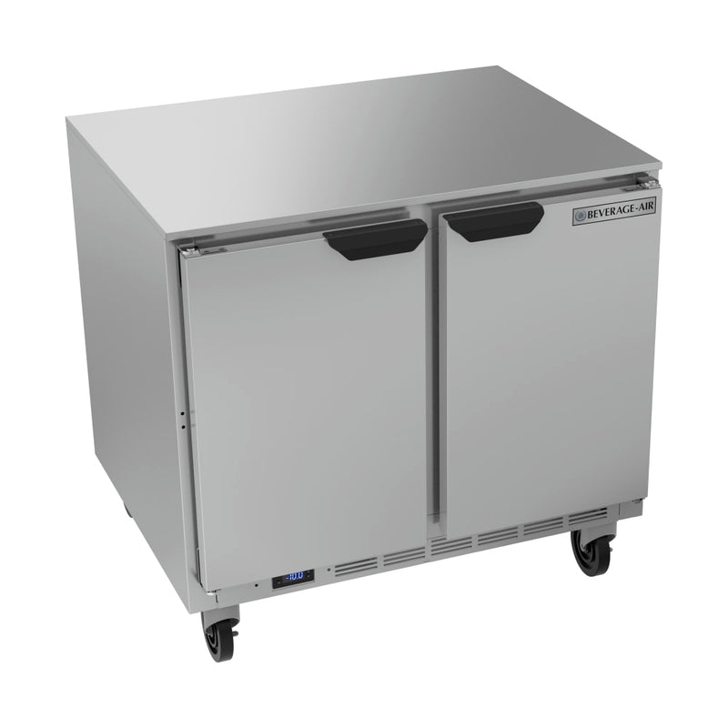 Beverage Air UCF36AHC 36" W Undercounter Freezer w/ (2) Section & (2) Door, 115v