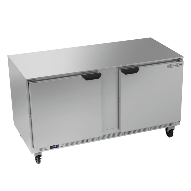 Beverage Air UCF60AHC 60" W Undercounter Freezer w/ (2) Section & (2) Door, 115v