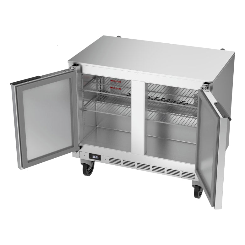 Beverage Air UCR36AHC 36" W Undercounter Refrigerator w/ (2) Sections & (2) Doors, 115v