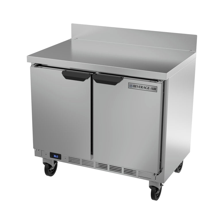 Beverage Air WTR34HC 34" Worktop Refrigerator w/ (2) Sections, 115v