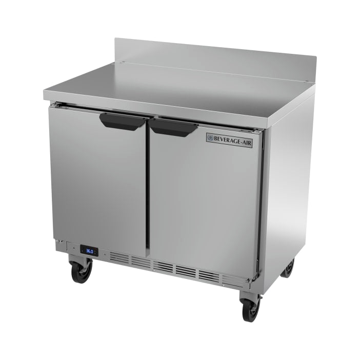 Beverage Air WTR34HC 34" Worktop Refrigerator w/ (2) Sections, 115v