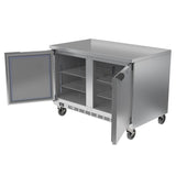 Beverage Air WTR48AHC-FLT 48" Worktop Refrigerator w/ (2) Section, 115v