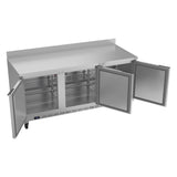 Beverage Air WTR72AHC 72" Worktop Refrigerator w/ (3) Section, 115