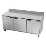Beverage Air WTR72AHC 72" Worktop Refrigerator w/ (3) Section, 115