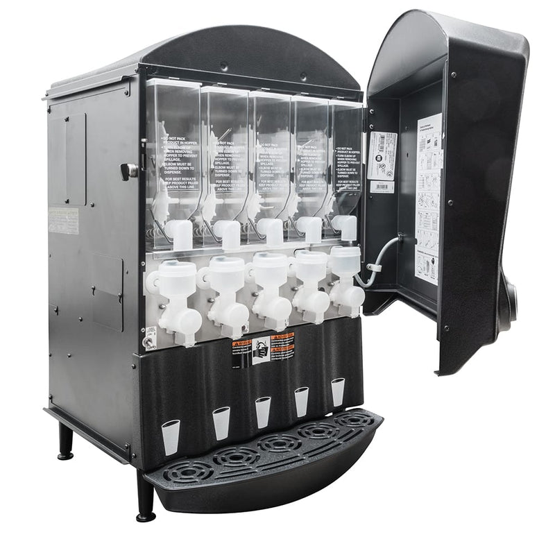 Grindmaster PIC5 5 Flavor Hot Chocolate/Cappuccino Dispenser w/ (5) 5 lb Hoppers, 120v