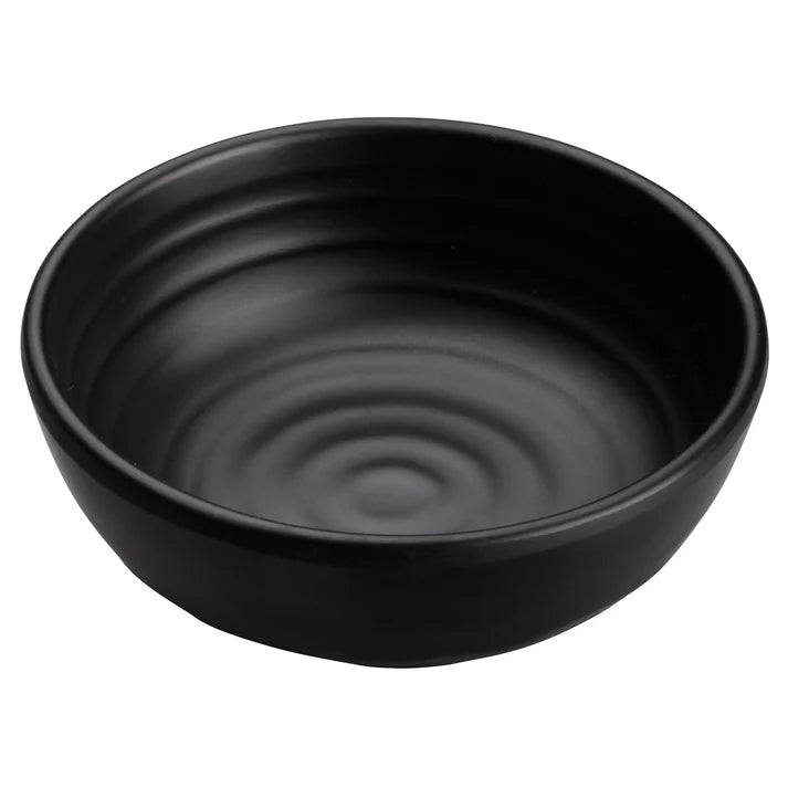 WDM017-302 - 4" Melamine Round Dish Bowl, Black, 48pcs/case