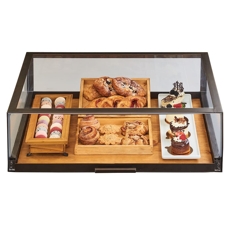 Cal-Mil 3694-84 Pastry Display Case w/ Pull-Out Drawer - 48"W x 24"D x 10"H, Bronze Frame
