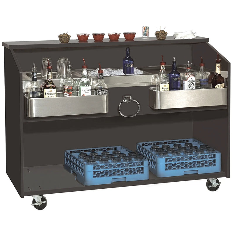 Advance Tabco D-B Duchess Series Portable Bar, 60"L, Black