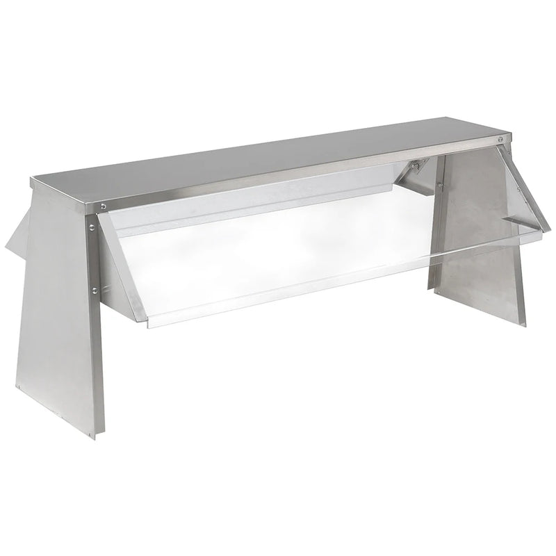 Advance Tabco TBS-5 Countertop Buffet Style Breath Guard w/ 5 Pan Size, Double Service