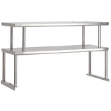 Advance Tabco TOS-5 Double Table Mounted Overshelf, 77 3/4