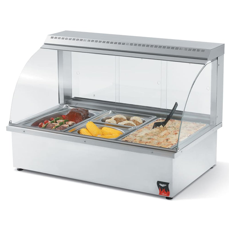 Vollrath 40732 43" Full Service Countertop Heated Display Case - (3) Pan Capacity, 110v