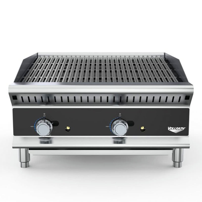 Vollrath CBGMD-36 36" Medium-Duty Gas Charbroiler w/ Reversible Grill Plates - Stainless Steel, Convertible