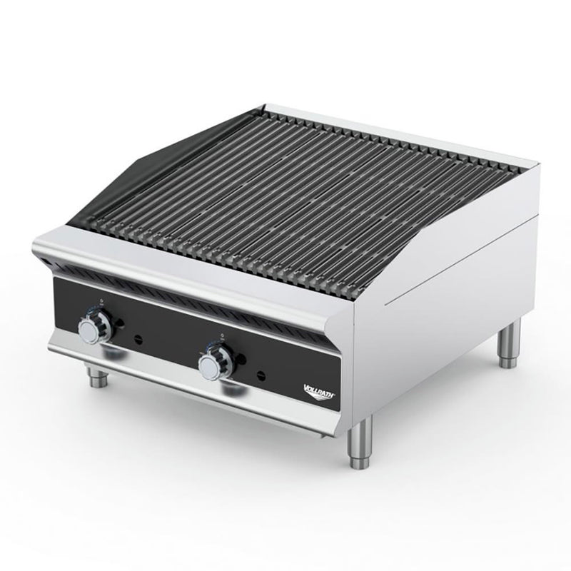 Vollrath CBGMD-36 36" Medium-Duty Gas Charbroiler w/ Reversible Grill Plates - Stainless Steel, Convertible