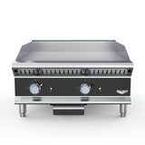 36" Gas Griddle w/ Thermostatic Controls - 1" Steel Plate, Convertible