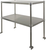 GSW DS-1672 Stainless Steel Adjustable Double Over-Shelf (16