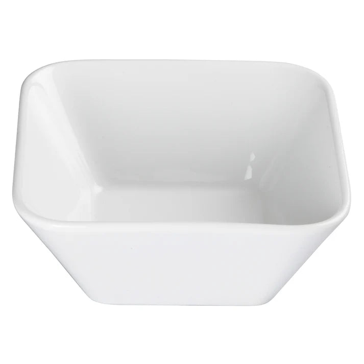 WDP008-102 - 6-1/4"Sq Porcelain Square Bowl, Bright White, 24 pcs/case