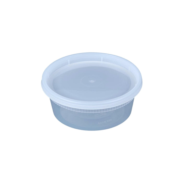 Deli / Soup Container - Plastic - With Lid - 8 oz (240)