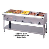 Duke E305 72 3/8" Hot Food Table w/ (5) Wells & Cutting Board, 120v