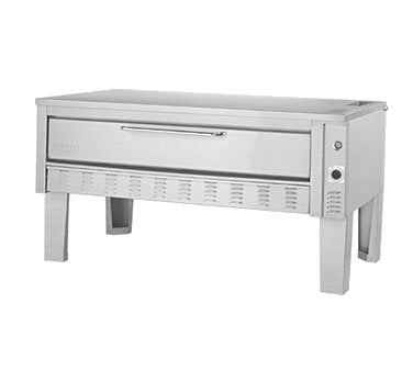 Zesto 215SS 72" Single-Deck Gas Oven w/ 1-1/2" Stone Hearth, Space Saver, 102,000 BTU