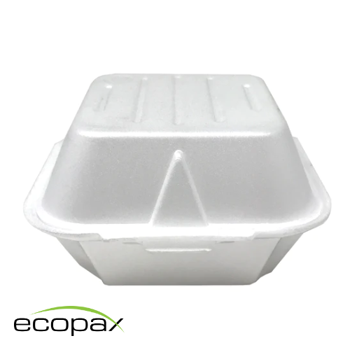 Clamshell Container - Foam - Sandwich - White - 5.938x5.5x3.375 (500)