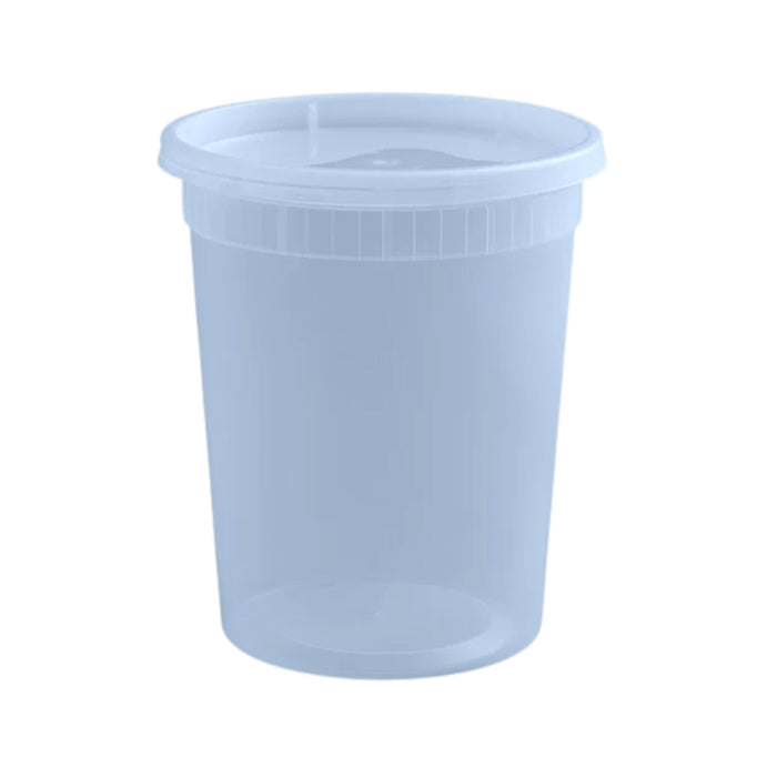 Deli / Soup Container - Plastic - With Lid - 32 oz (240)
