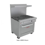 Southbend 4367A 36" 4 Burner Gas Range w/ Convection Oven, Natural Gas
