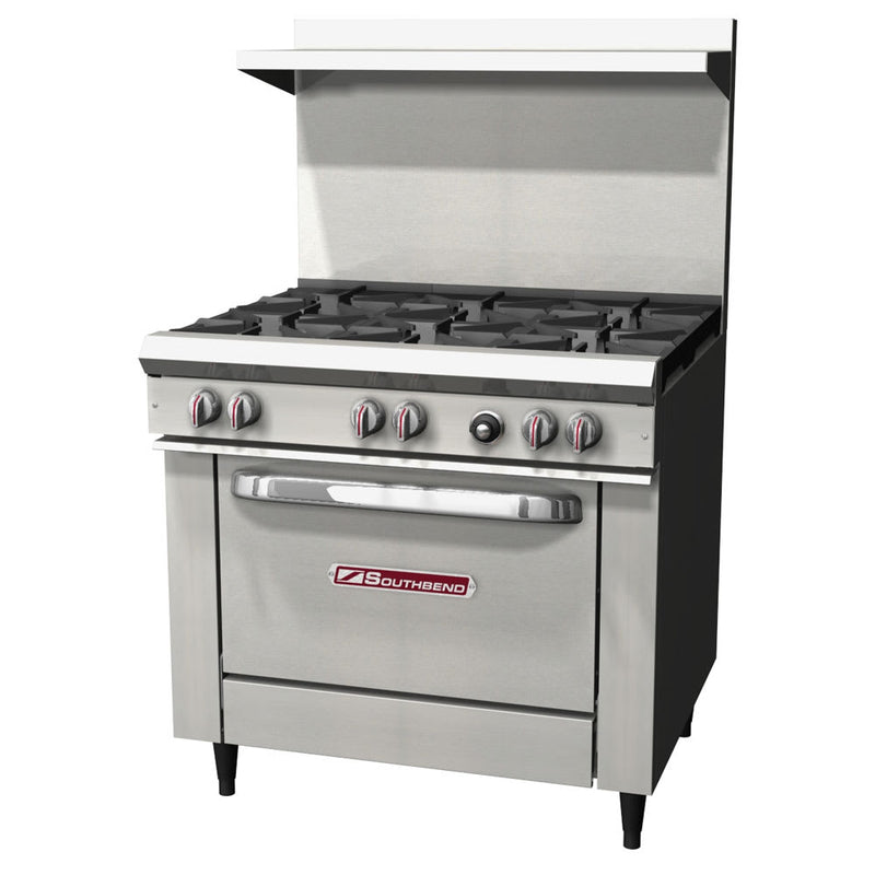 Southbend S36D 36" 6 Burner Gas Range w/ Standard Oven, Natural Gas