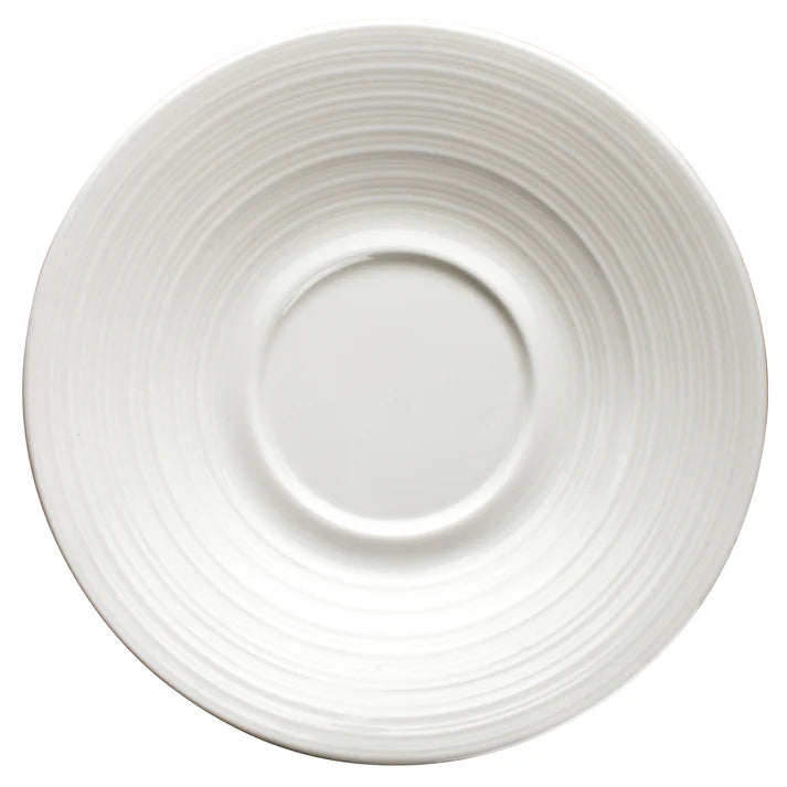 WDP022-112 - 6"Dia. Porcelain Saucer, Bright White, 36 pcs/case