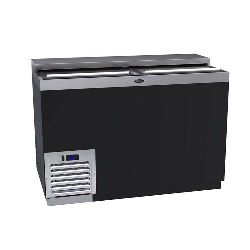 Krowne MC48B 2 Section Glass Chiller w/ 240 Mug Capacity, Black, 115v