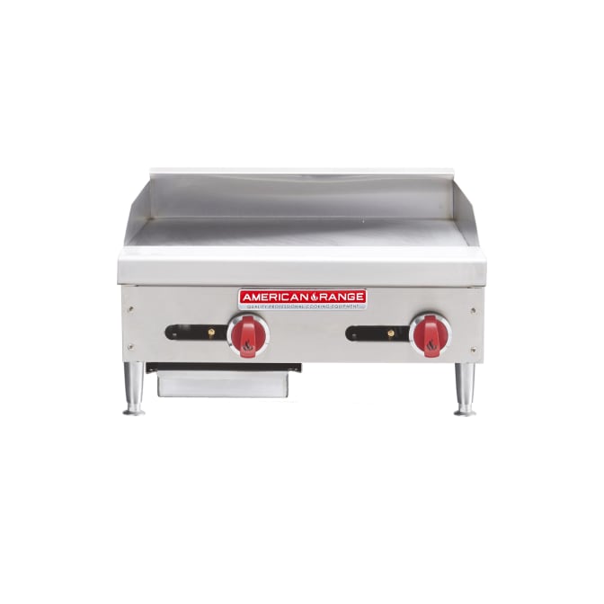 American Range ARMG-24 24" Gas Griddle - Manual, 3/4" Steel Plate, Liquid Propane