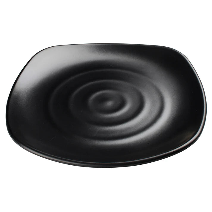 WDM013-304 - 11-3/4" Melamine Square Plate, Black, 24pcs/case
