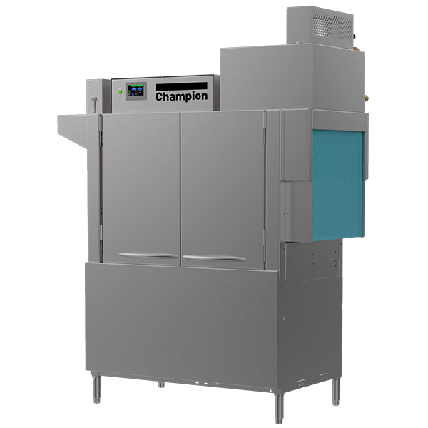 44 PRO-HR High-Temperature Rack Conveyor Dishwashing Machines with Progressive Drive System and HMI Prodigy Controller.