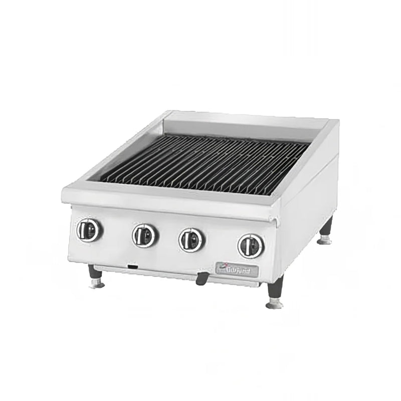 Garland GTBG24-AR24 24" Countertop Charbroiler w/ Cast Iron Grates - Manual Controls, Natural Gas