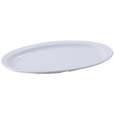 MMPO-1510W - Melamine 15-1/2" x 10-7/8" Oval Platter - White