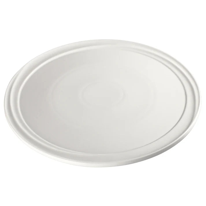 WDP007-103 - Mazarri 12" Dia Porcelain Round Plate - Bright White (12 pieces/case)