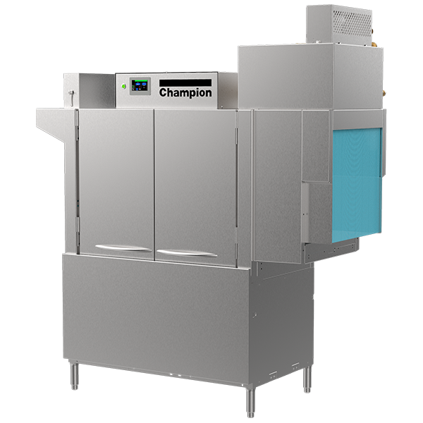54 PRO-HR High-Temperature Rack Conveyor Dishwashing Machines with Progressive Drive System and HMI Prodigy Controller.