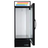 True GDM-23-HC~TSL01 27" One Section Glass Door Merchandiser, (1) Right Hinge Door, Black, 115v