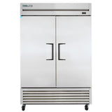True TS-49F-HC 54" Two Section Reach In Freezer, (2) Solid Doors, 115v