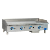 Globe GG48TG 48" Gas Griddle w/ Thermostatic Controls - 1" Steel Plate, Convertible