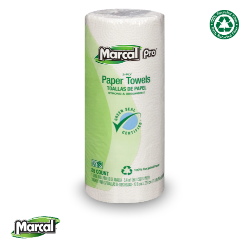 Roll Towel - Paper Towel Household - 2 Ply - White - 85 Count Sheet Roll (30)