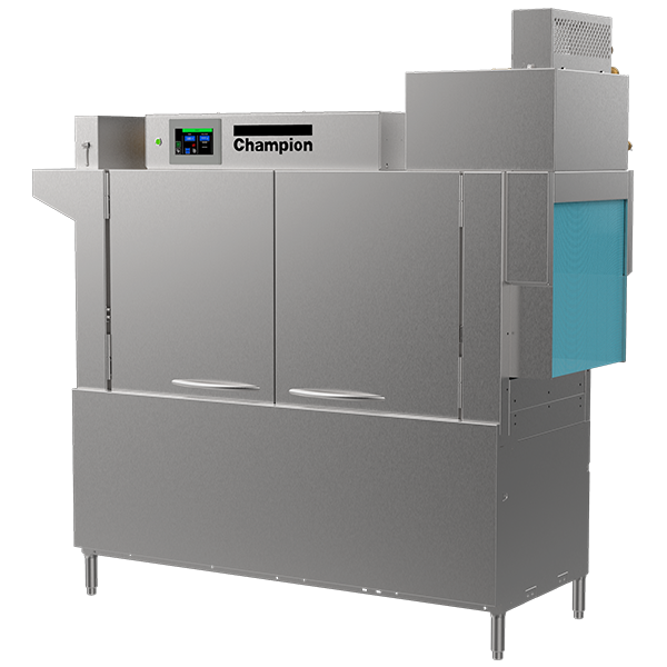 64 PRO-VHR High-Temperature Rack Conveyor Dishwashing Machines with Progressive Drive System and HMI Prodigy Controller.
