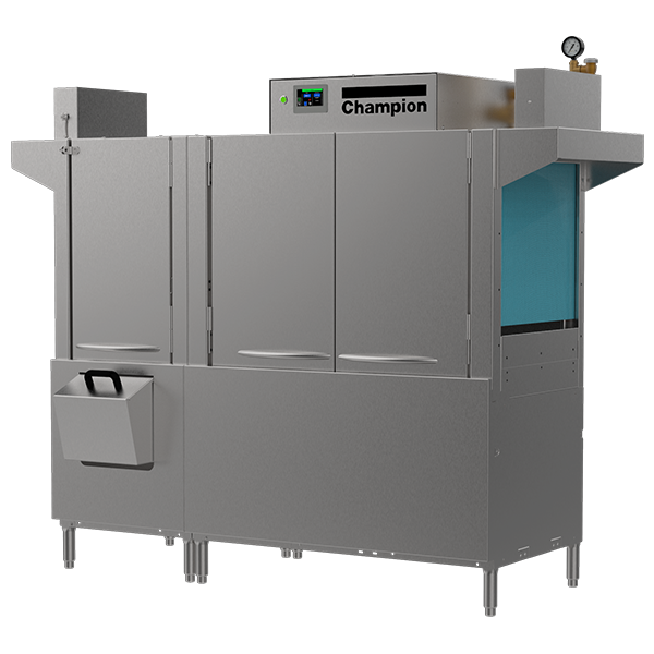 66 PRO High-Temperature Rack Conveyor Dishwashing Machines with Progressive Drive System and HMI Prodigy Controller.