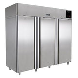 Continental 3RSN 78" Three Section Reach In Refrigerator, (3) Left/Right Hinge Glass Doors, Top Compressor, 115v