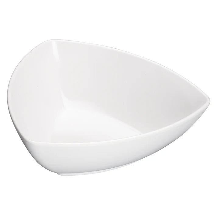 WDM005-202 - 8" Melamine Triangular Bowl, White, 24pcs/case