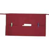 WA-1221R - 3-Pocket Waist Apron - Burgundy