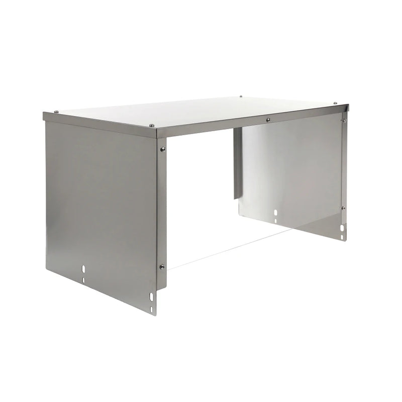 BevLes BVSG-18-2 18" Sneezeguard for (2) Well Steam Table, Aluminum w/ Acrylic Panel