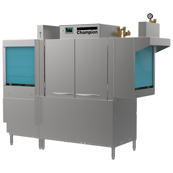 76 PRO-FF 54" Single Tank + 22" Prewash, Front Feed High-Temperature Rack Conveyor Dishwashing Machine